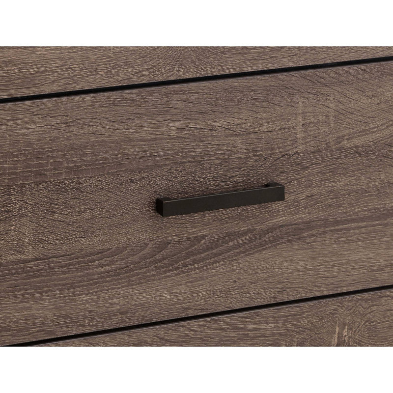 Commode rectangulaire à 4 tiroirs, Chêne