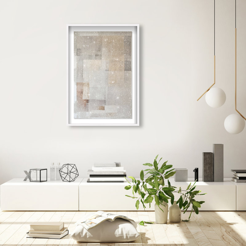 Dustveil (II) Shadowbox Abstract Print by Oliver Gal, Black Frame, 10 x 15, White Frame, 37.5"H x 25.5"W