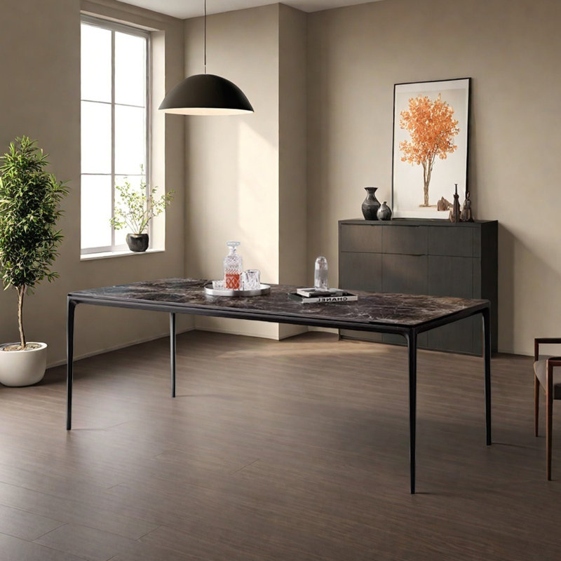 Table de roche moderne et luxueuse, H 29,52 po x L 78,74 po x l 35,43 po