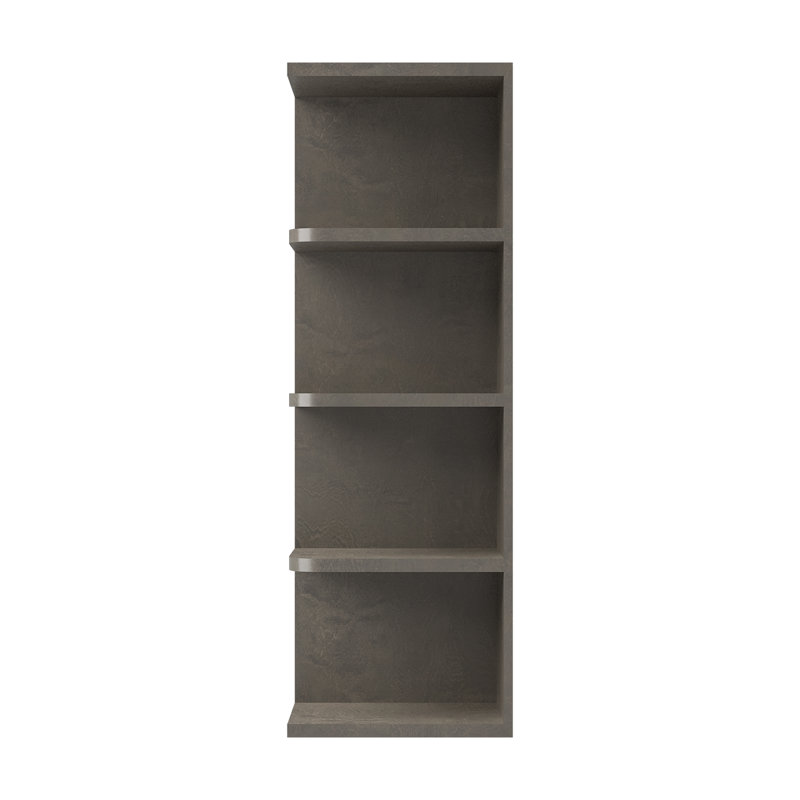 Tablette murale, 9" W x 42" H x 12" D, Double shaker Cinder