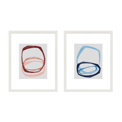 «Dillion 5 and 6» par Jacques Pilon - Ensemble de 2 peintures encadrées