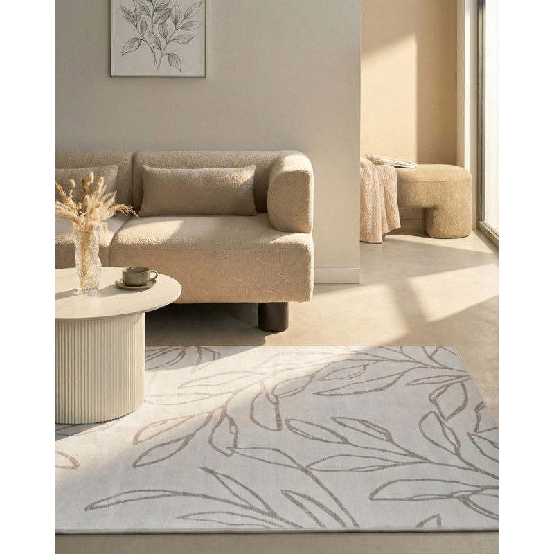 Floral Area Rug, Rectangle 160 x 230 cm