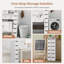 6-Drawer Rolling Organizer Unit Narrow Storage Cabinet with Built-In Wheels for Small Space