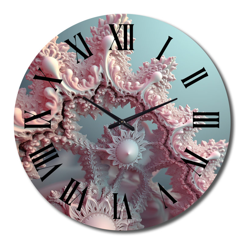 Horloge murale Fractal Pastel, Très grand