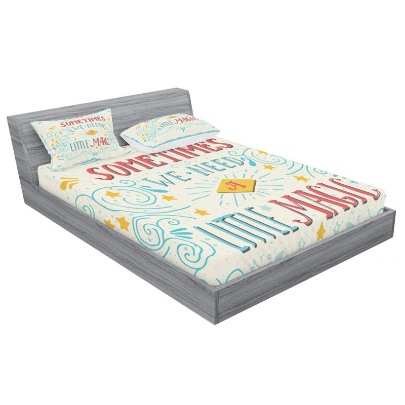 Microfiber Sheet Set, Queen Sheet Set with Fitted Sheet