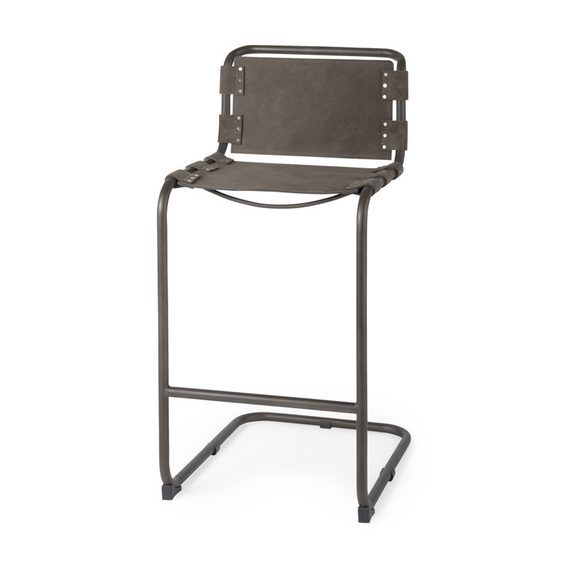 Tabouret de bar et de comptoir Otelia, Brun foncé, Tabouret de bar (siège d'une hauteur de 30,25 po)