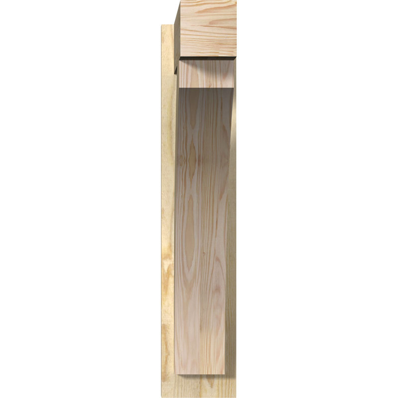 Thorton Block Rustic Wood Outlooker, 22" D x 30" H, 5 1/2" W Western Red Cedar (Smooth)