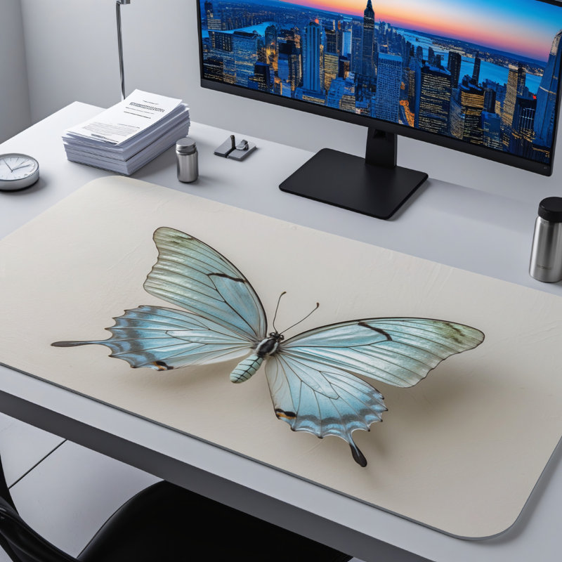 Polyester Desk Pad, 14.4x12.1