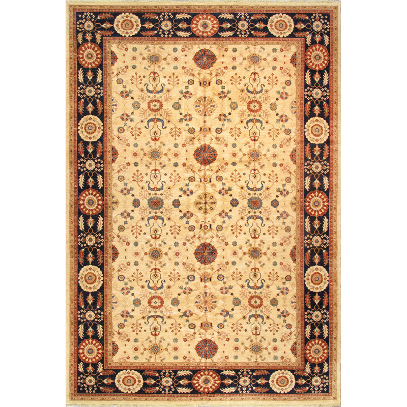 Rectangle Rectangle 6'3" X 9'2" Hand Knotted Wool Area Rug, Rectangle 6'3" x 9'2"
