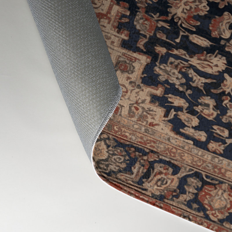 Tapis d'intérieur et d'extérieur brun Persian, Rectangle 9 pi x 12 pi