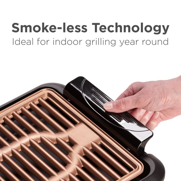 Gotham Steel Smokeless Electric Indoor Grill & Griddle Portable