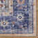 Samira Tiefi Navy Blue Ivory Multi Machine Washable Traditional Medallion Indoor Area Rug, Flat Pile for Living Room & Bedroom
