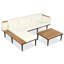 Canapé modulaire d'extérieur pour la cour-383701394