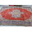 Grand tapis turc vintage en laine tissé à la main avec un design rouge anatolien unique, idéal pour ajouter de la chaleur et du charme à n'importe quelle pièce