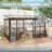 Aluminum Patio Gazebo Lean-to Sunroom Wall Mounted Solarium with Sloping Polycarbonate Roof, 2 Lockable Sliding Doors-110583829