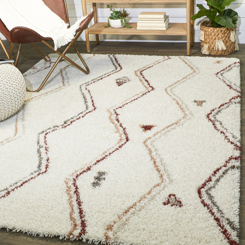 Fraley Performance Striped Indoor Rug, Rectangle 5'3" x 7'