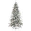 Mountain 7.5' White Pine Artificial Christmas Tree with 550 Clear/White Lights-1090058875