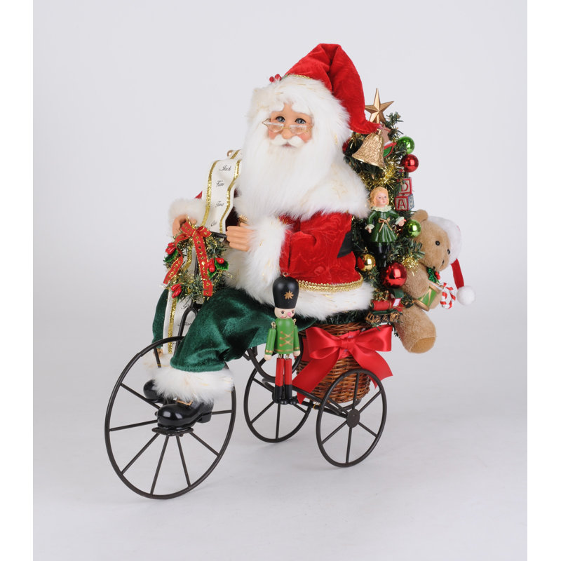 Lighted Biking Through Christmas Santa