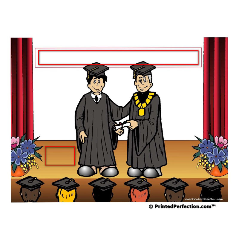 Graduation personnalisée - Porte-clés en bois pour homme, Yes