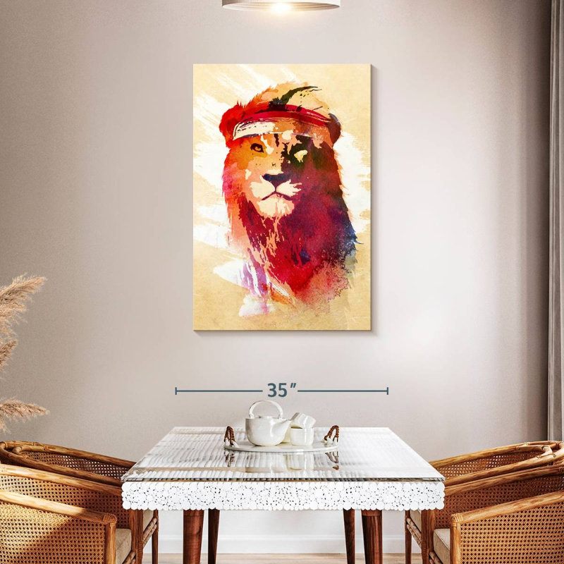 Brampt Gym Lion, 45" H x 30" W