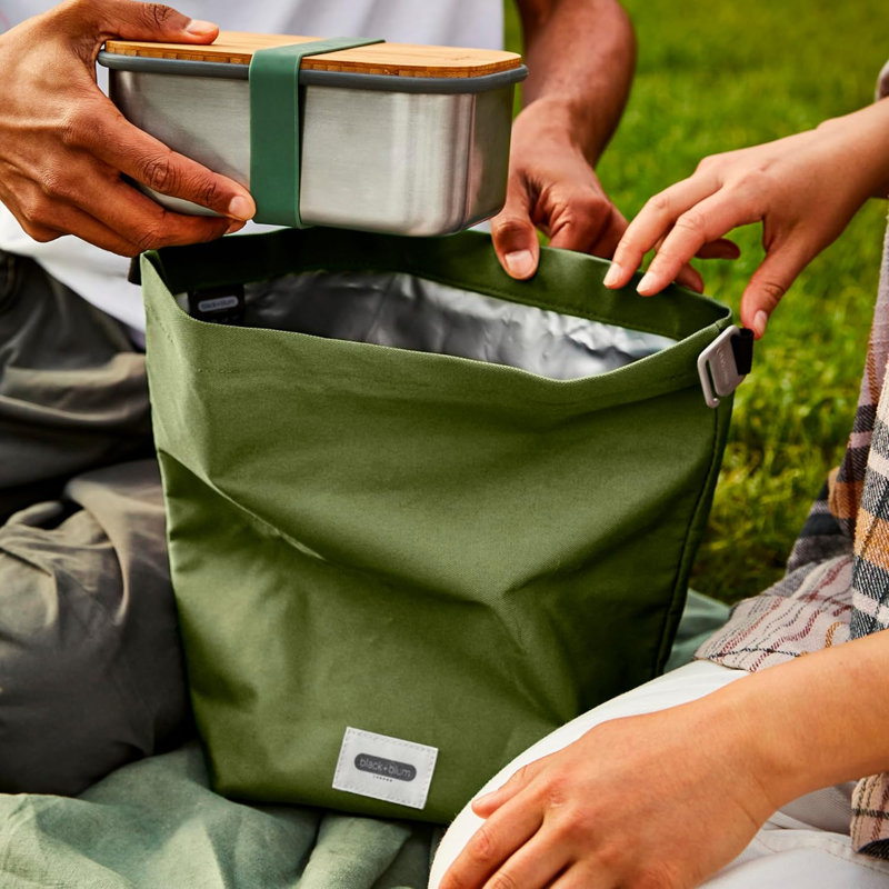 Black+Blum Polyethylene Insulated Lunch Bag, Moss