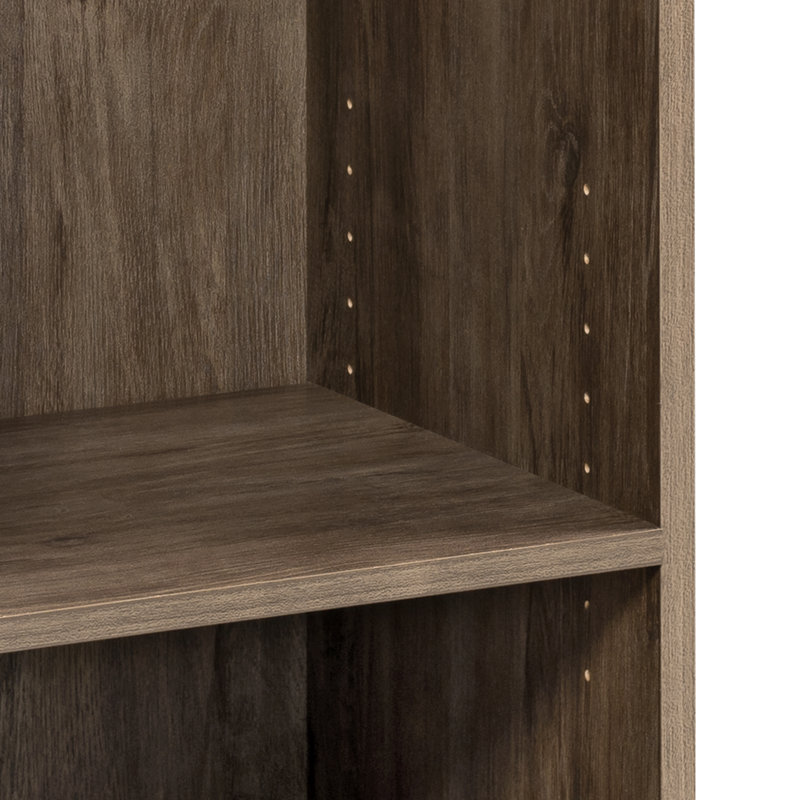 McAlmont 14.75'' Wide Hall Tree, Narrow Coat Rack Freestanding Hall Tree with 3 Hooks, Entryway Furniture for Coat and Shoe Storage, Entryway Organization with an Adjustable Shelf, 14.75"W x 72.5"H x 15.5"D, Drifted Gray