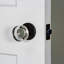 Viaggio Circolo Linen Rosette Privacy (Bed & Bath) With Circolo Crystal Knob-1955757640-1955757646