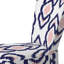 Chaise d'appoint d'appoint rembourrée en velours rose et noir Ikat Ogee