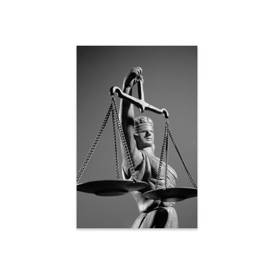 " 1970s Statue Of Blind Justice Holding Scales " by Vintage Images