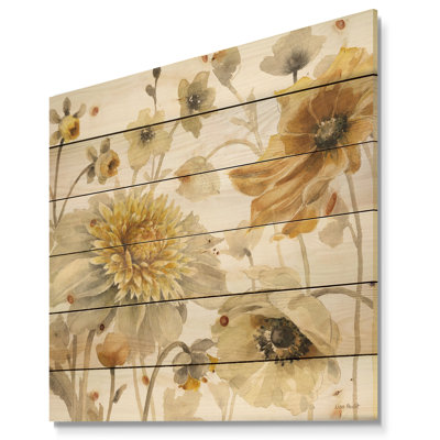 Fields Of Gold Watercolor Flower VI " Fields Of Flower VI " by Designart