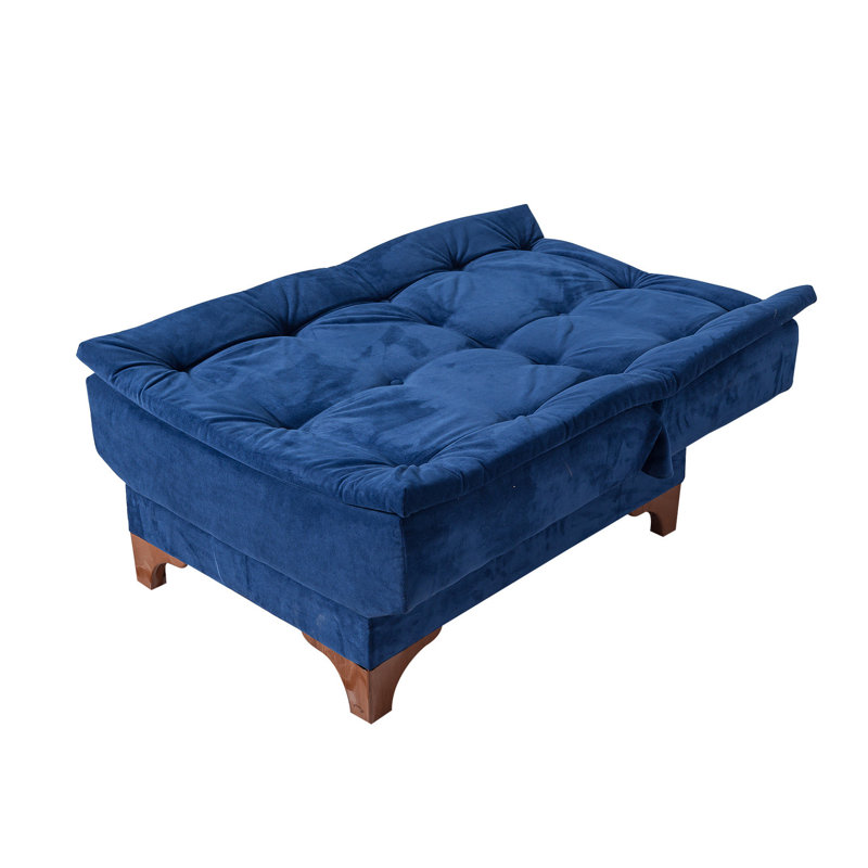 Ensemble de salon inclinable 2 pièces Sutton, 100% coton bleu foncé