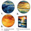 Lumineux coucher de soleil de vagues se brisant sur le rivage II-1961280757-1961280756