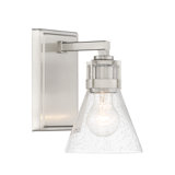 Luminaire en nickel brossé à 1 lumière à intensité variable