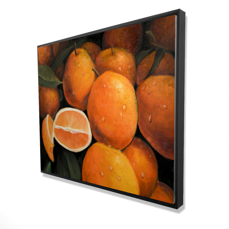 Fresh Oranges Print On Canvas