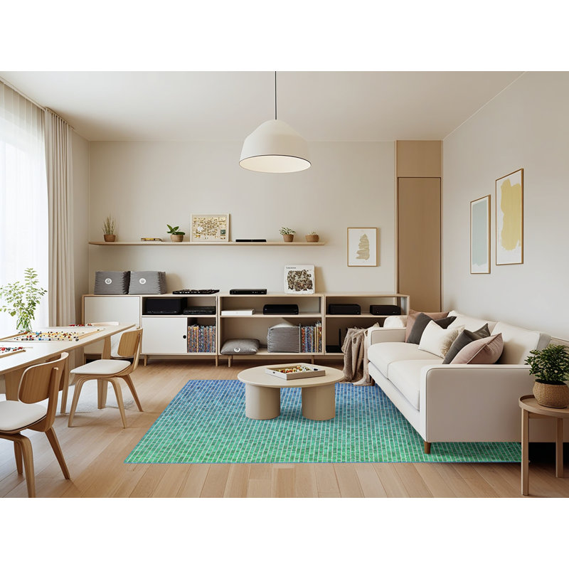 Azori Geometric Indoor Rug, Rectangle 7' x 9'