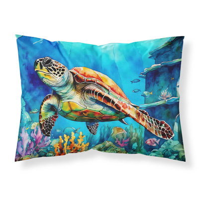 Art Print Fabric Standard Pillowcase, Vibrant Artistic Design, Breathable Moisture-Wicking, Low Maintenance Easy Care Pillow Cover