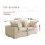 Canapé modulaire modulaire, canapé modulaire compressé, canapé en velours côtelé de style minimaliste moderne, canapé-lit pour le salon, la chambre à coucher, canapé-lit confortable et compact-481695040-481695043