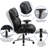 Oliverson 24/7 Intensive Use LeatherSoft Swivel Office Chair with Padded Arms