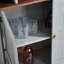 Armoire de rangement cintrée avec casier à vin amovible et tablettes ajustables-797972896