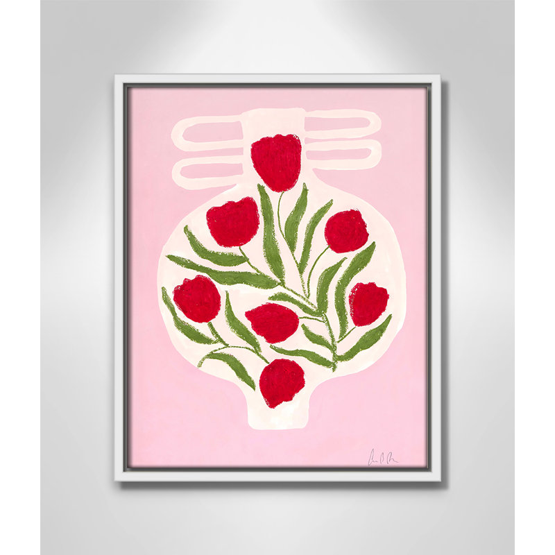 Impression de vase Colette n ° 02 par Camilla Bergqvist, H 15,5 po x l 12,5 po, Blanc