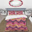 Ensemble de housse de couette rose doré rétro Wave - Mid-Century-109155916