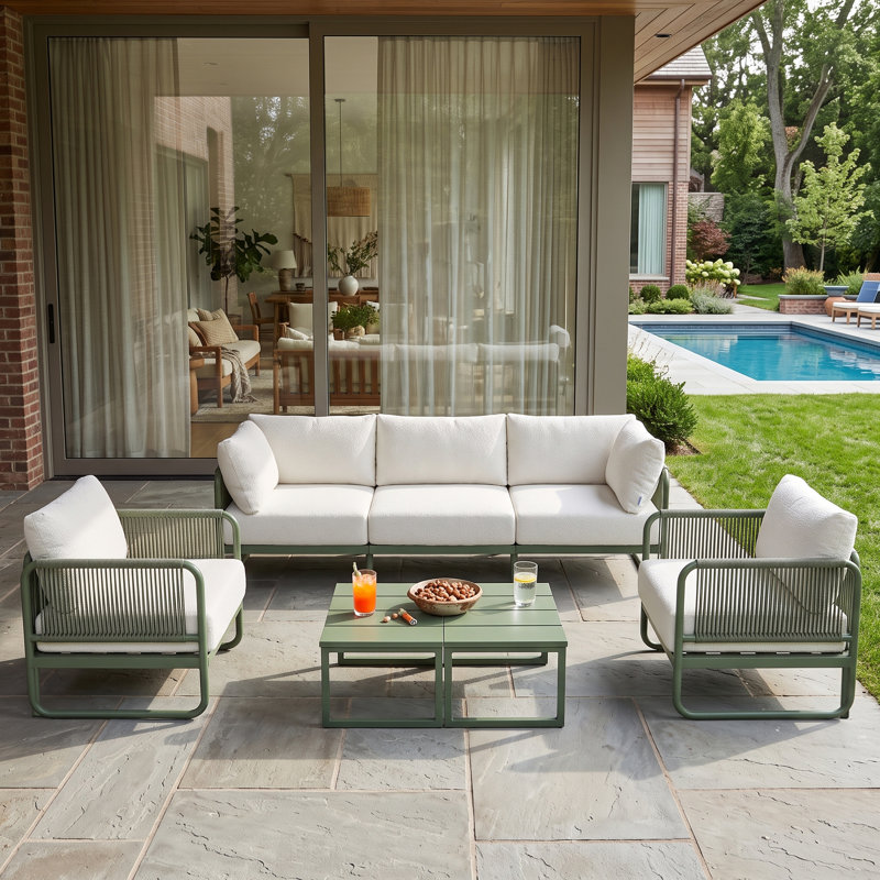Sylva Modern Modular Patio Sofa,full set