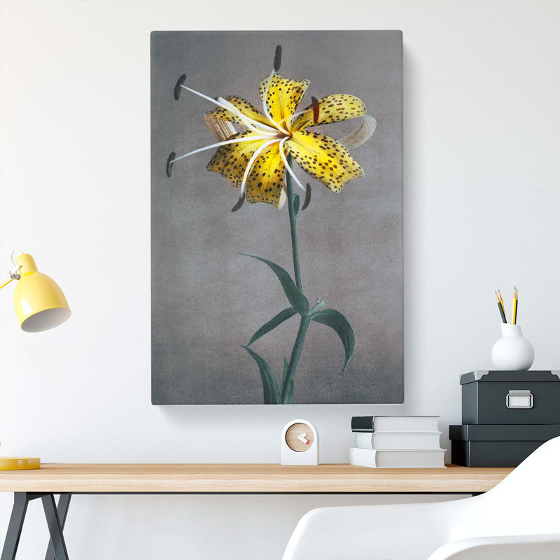 Yellow Lily by Kazumasa Ogawa - Wrapped Canvas Painting Print, 76cm H x 50cm W x 3cm D