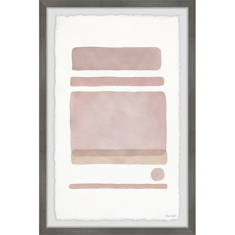 Dot In Between Lines II - Single Picture Frame Painting, 91cm H x 61cm W x 3.81cm D