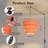 3 Tier Orange Plug in Pendant Light,