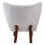 Chaise d'appoint Zusud, sherpa blanc Teddy