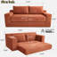 Convertible 2-in-1 Loveseat Sofa Bed With Memory Foam & Steel Frame-746238705
