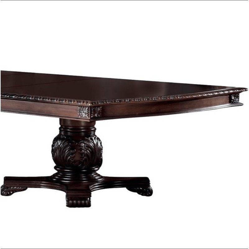 Chateau Cherry Finish De Ville Dining Table w/ Extension Leaf, Cherry, 31"H x 96"L x 46"W
