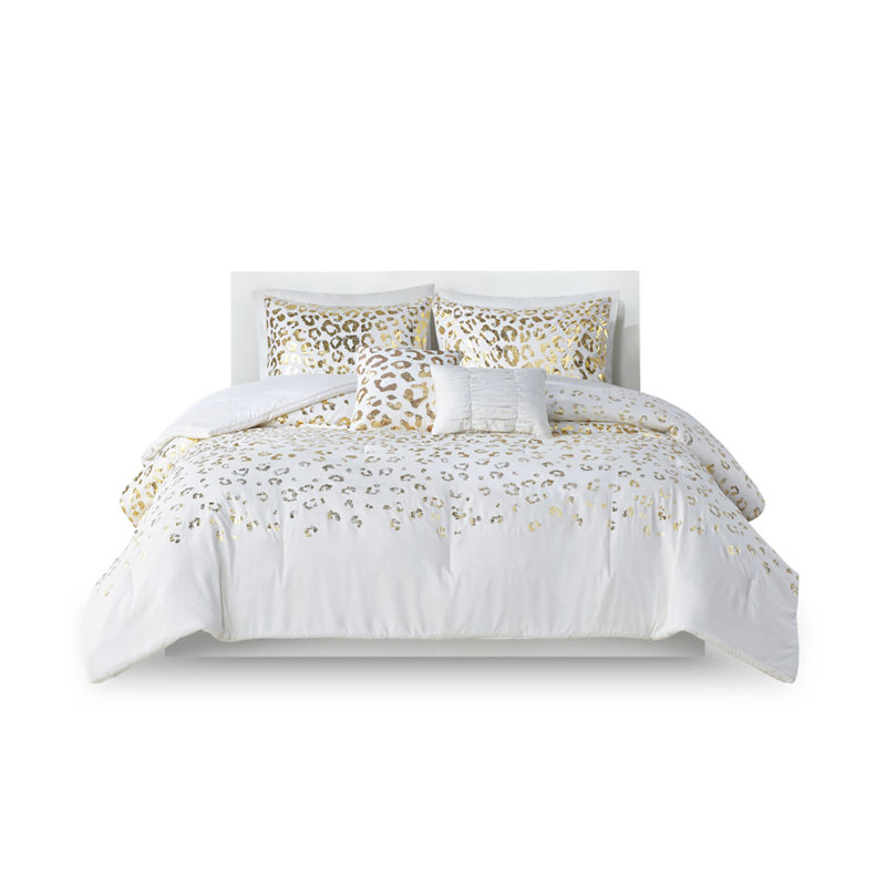 Metallic Animal Printed Comforter Set