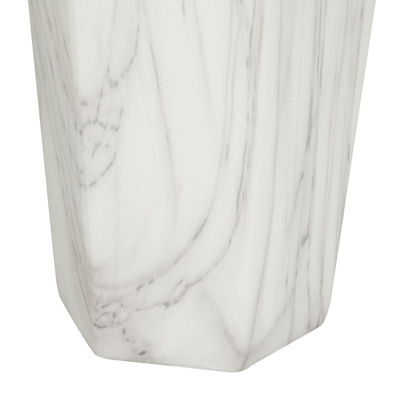 Vase en céramique, Blanc / gris